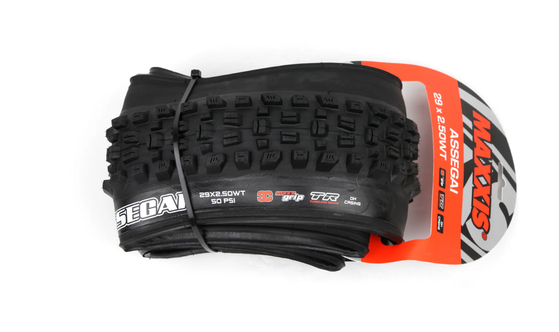 Cubierta Maxxis Assegai DH Casing - 3C Maxx Grip - DH Casing - Wide Trail  - Tubeless Ready - Image 5