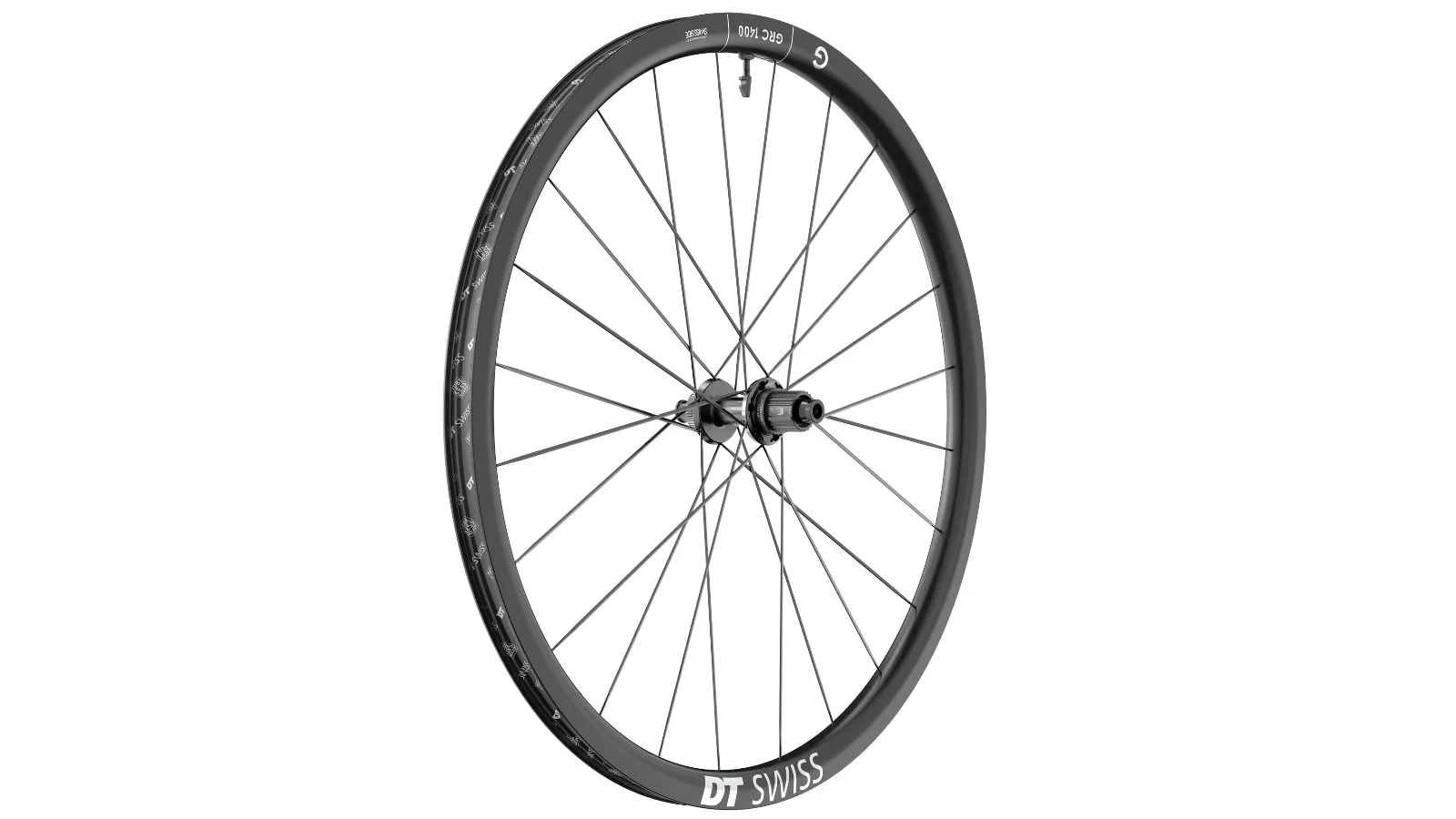 Rueda trasera Gravel DT Swiss GRC 1400 DICUT 30 - Carbono - Tubeless Ready